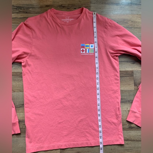 Vineyard Vines Long-sleeve Graphic Tee Mens Flagpoles Size-XS - Picture 8 of 11